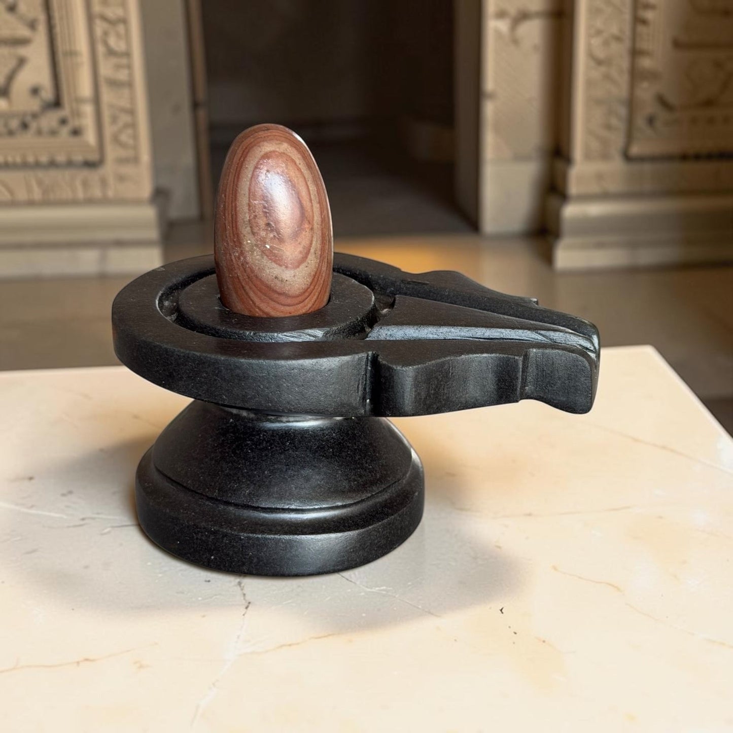 Authentic 2 Inch Narmadeshwar Shivling variant_title for pooja mandir