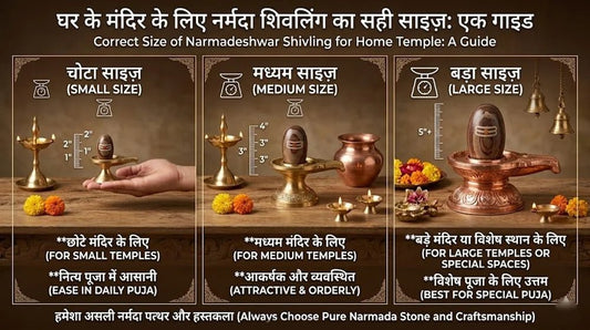 Ghar Ke Mandir Ke Liye Kis Size Ka Narmadeshwar Shivling Sahi Hai? - NARMADESHWAR SHIVLING SHOP