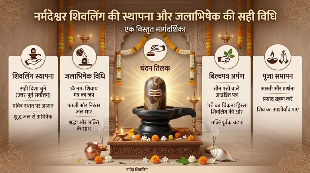 Narmadeshwar Shivling Sthapana Aur Jalabhishek Ki Sahi Vidhi - NARMADESHWAR SHIVLING SHOP
