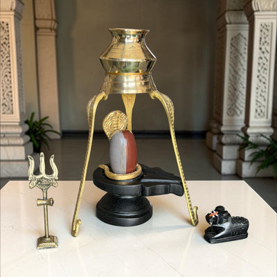 2 Inch Narmadeshwar Shivling Full Set