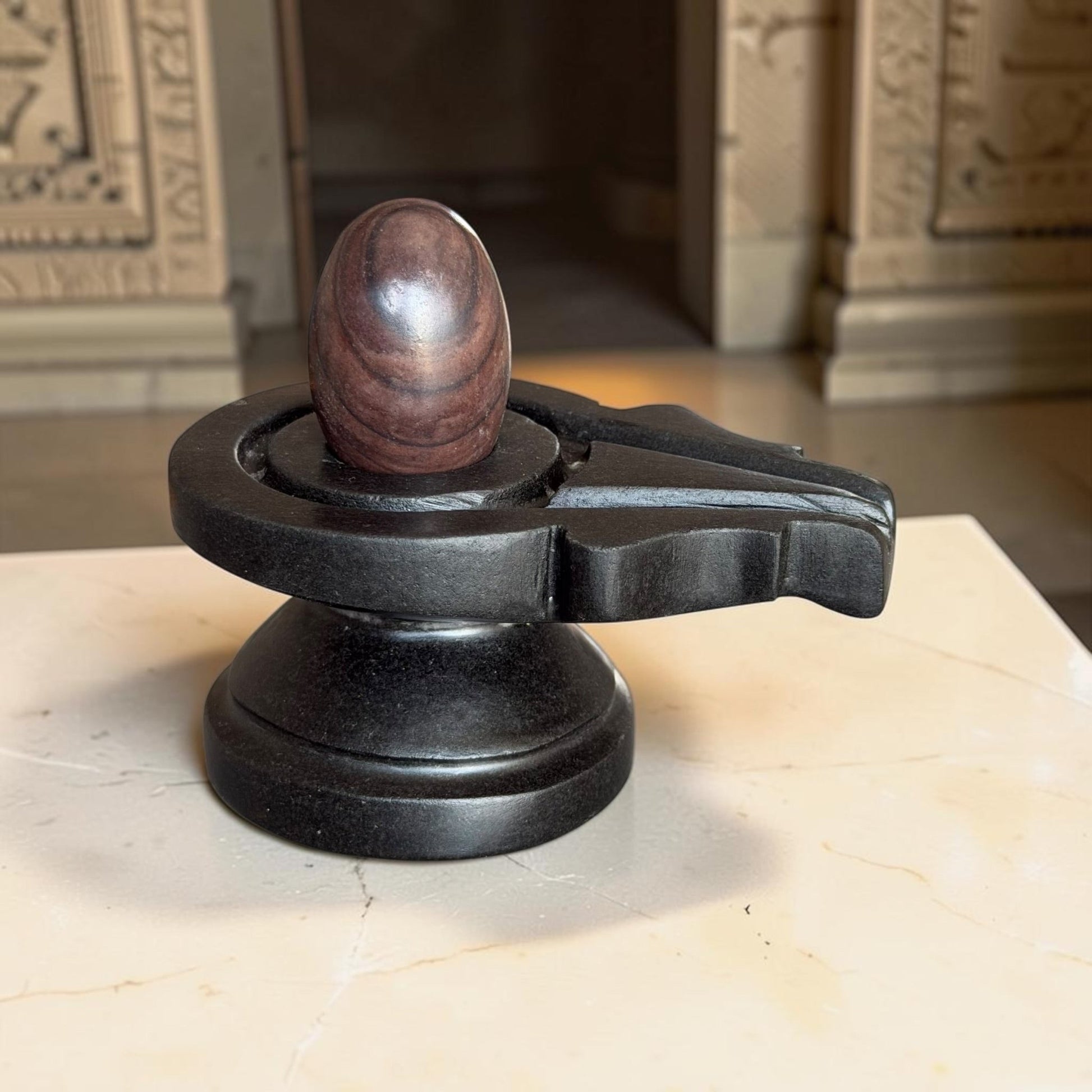 Authentic 2 Inch Narmadeshwar Shivling variant_title for pooja mandir