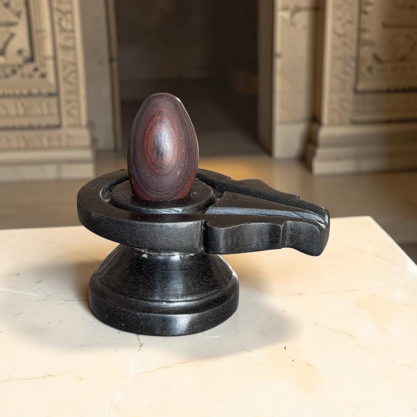 Authentic 2 Inch Narmadeshwar Shivling variant_title for pooja mandir