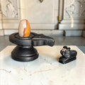 Authentic 2 Inch Narmadeshwar Shivling with Nandi