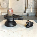Authentic 2 Inch Narmadeshwar Shivling with Nandi