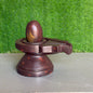 Narmadeshwar Shivling 2 Inch with 4 Inch Jaladhari - Original Narmada River Stone variant_title for pooja mandir