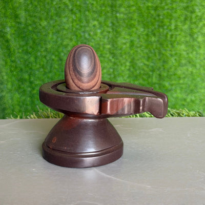 Narmadeshwar Shivling 2 Inch with 4 Inch Jaladhari - Original Narmada River Stone variant_title for pooja mandir