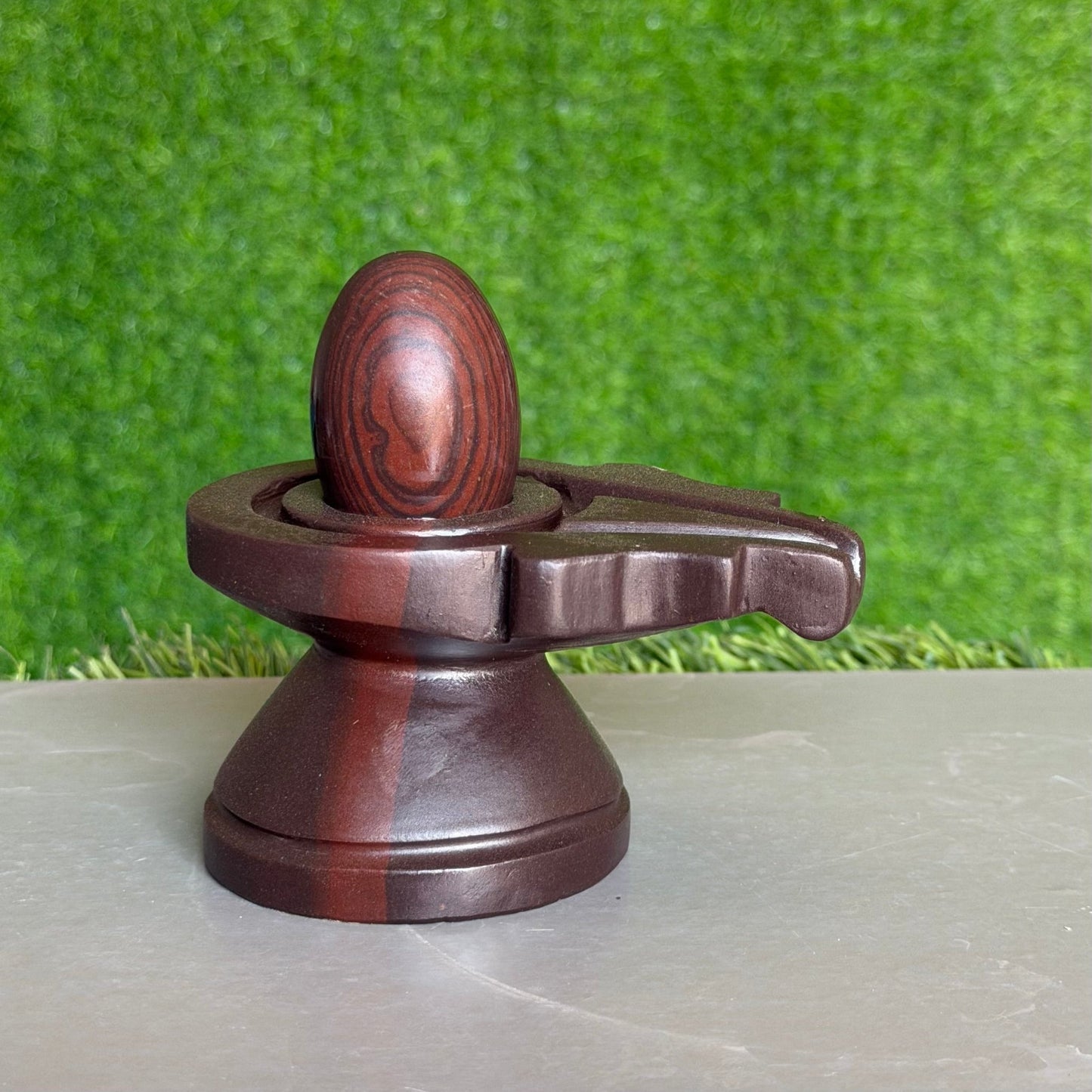 Narmadeshwar Shivling 2 Inch with 4 Inch Jaladhari - Original Narmada River Stone variant_title for pooja mandir