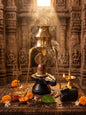 Shivling Full Set – 2 Inch Narmada Stone Shivling with 4 Inch Jaladhari, Naag, Trishul, Brass Kalash Stand & Marble Nandi variant_title for pooja mandir