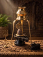 Shivling Full Set – 2 Inch Narmada Stone Shivling with 4 Inch Jaladhari, Naag, Trishul, Brass Kalash Stand & Marble Nandi variant_title for pooja mandir